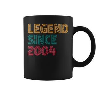 Legend Since 2004 18 Years Old Retro Born 2004 18Th Birthday Coffee Mug - Thegiftio UK