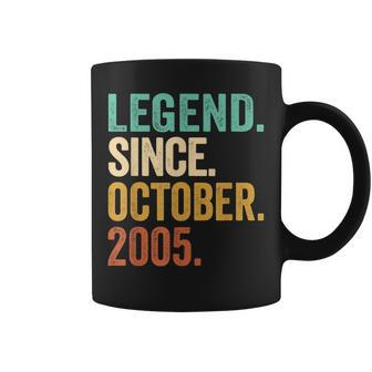 Legend Since October 2005 17 Years Old 17Th Birthday Gifts Coffee Mug - Thegiftio UK