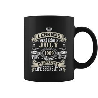 Legends Were Born In July 1989 Vintage 33Rd Birthday Gift For Men & Women Coffee Mug - Monsterry