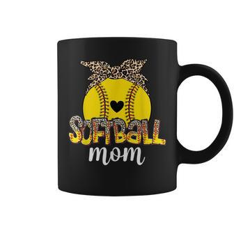 Leopard Baseball Softball Mom Life Game Day Mama Mothers Day Coffee Mug - Thegiftio UK