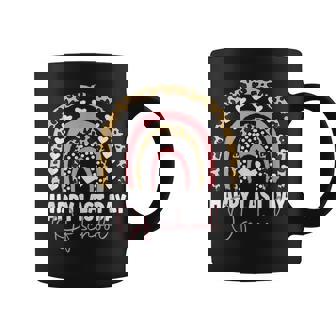 Leopard Happy Last Day Of School Student Graduation Rainbow Coffee Mug - Thegiftio