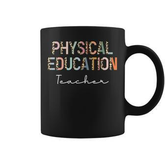 Leopard Pe Teacher Back To School Physical Education Teacher Coffee Mug - Thegiftio UK