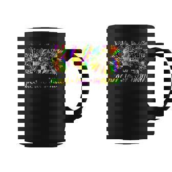 Leopard Peace Love Sunshine Tie Dye Sunflower Hippie Lover Coffee Mug - Thegiftio