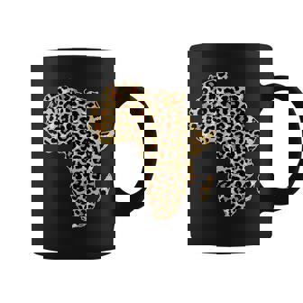 Leopard Print African Map Of Africa Tshirt Coffee Mug - Monsterry