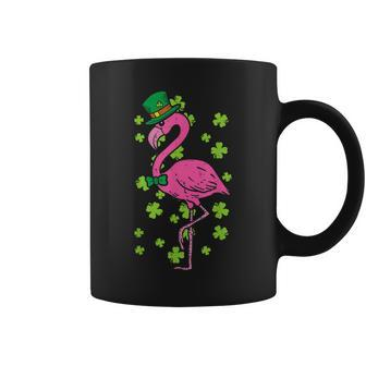 Leprechaun Flamingo Shamrock St Patricks Day Animal Gifts Coffee Mug - Thegiftio