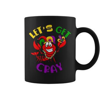 Let S Get Cray Crawfish Funny Mardi Gras Gift Coffee Mug - Thegiftio UK