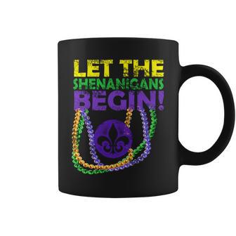 Let Shenanigans Begins Mardi Gras Coffee Mug - Monsterry