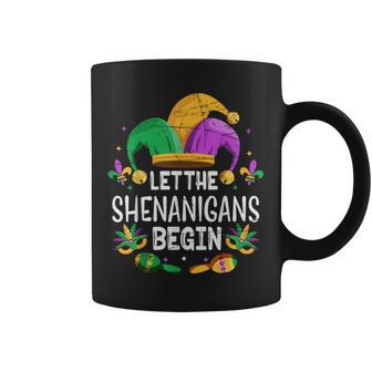 Let The Shenanigans Begin Mardi Gras Coffee Mug - Thegiftio UK