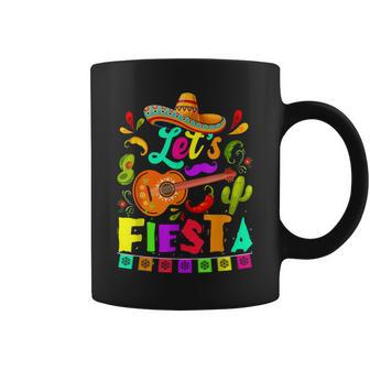 Lets Fiesta Avocado And Tacos Cinco De Mayo Mexican Party Coffee Mug - Thegiftio UK