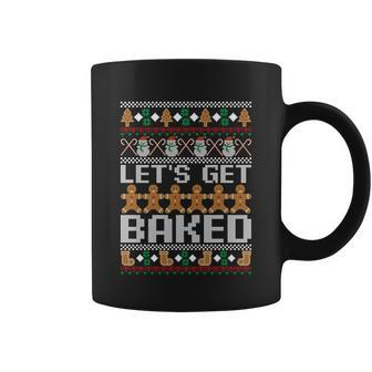 Lets Get Baked Ugly Christmas Gift Holiday Cookie Gift Coffee Mug - Monsterry CA