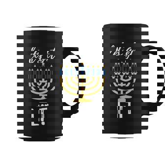 Lets Get Lit Funny Hanukkah Menorah Candles Jewish Gift Graphic Design Printed Casual Daily Basic Coffee Mug - Thegiftio