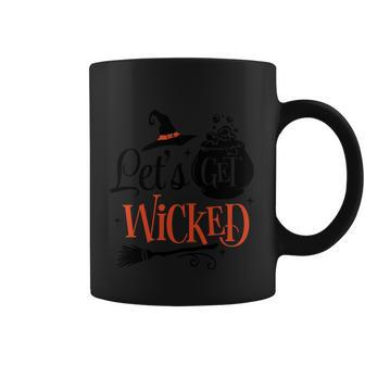 Lets Get Wicked Halloween Quote Coffee Mug - Monsterry CA