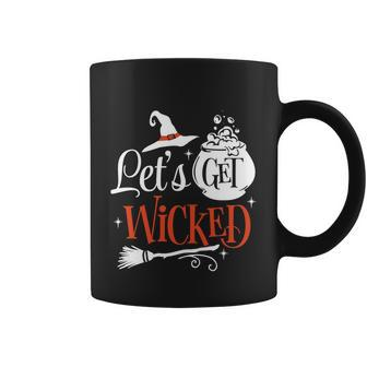 Lets Get Wicked Halloween Quote Coffee Mug - Monsterry CA