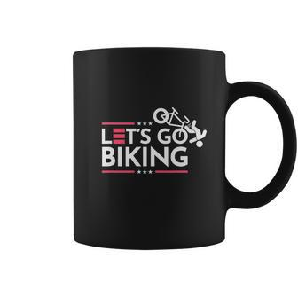 Lets Go Biking Joe Biden Joe Brandon Coffee Mug - Monsterry DE