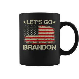 Lets Go Brandon Lets Go Brandon Vintage Us Flag Patriots V2 Coffee Mug - Thegiftio UK