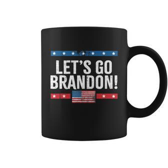 Lets Go Brandon Lets Go Brandon Vintage Us Flag Tshirt Coffee Mug - Monsterry