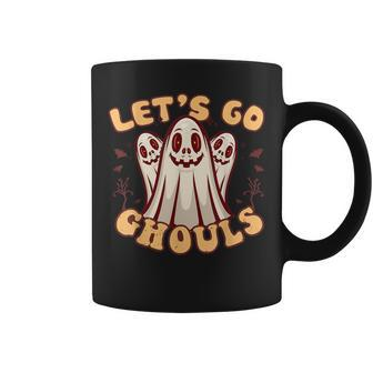 Lets Go Ghouls Retro Groovy Halloween Essential Coffee Mug - Thegiftio UK