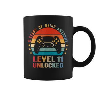 Level 11 Unlocked Funny Video Gamer 11Th Birthday Gift V2 Coffee Mug - Seseable