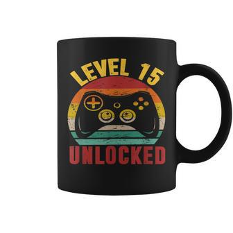 Level 15 Birthday Boy 15 Year Old Video Games Gaming Gifts Coffee Mug - Thegiftio UK