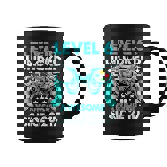Level 6 Unlocked Awesome Since 2017 6Th Birthday Gaming Coffee Mug - Thegiftio UK