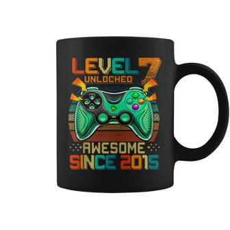 Level 7 Unlocked Awesome 2015 Video Game 7Th Birthday Boy V2 Coffee Mug - Seseable