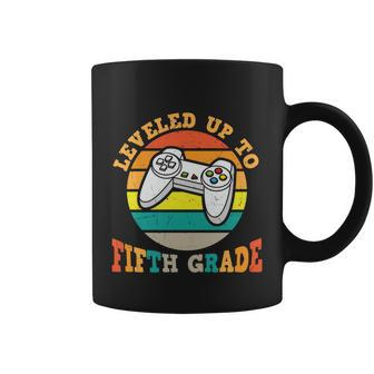 Leveled Up To 5Th Grade Back To School First Day Of School Coffee Mug - Monsterry