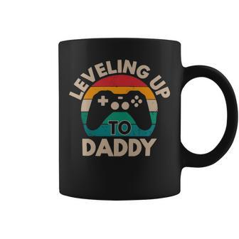 Leveling Up To Daddy 2021 Pregnancy Announcement Gift Idea To Husband Men Becoming A Daddy Baby Reveal Gift Fathers Day Coffee Mug - Thegiftio UK