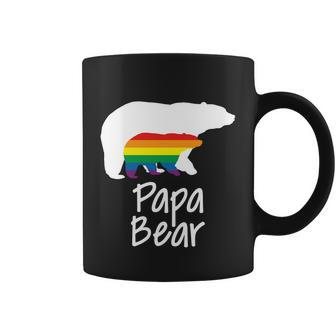 Lgbt Flag Dad Papa Bear Mothers Gay Lesbian Pride Rainbow Graphic Design Printed Casual Daily Basic Coffee Mug - Thegiftio UK