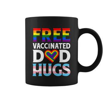Lgbt Flag Proud Dad Free Dad Hugs Gay Lesbian Pride Rainbow Gift Coffee Mug - Monsterry AU