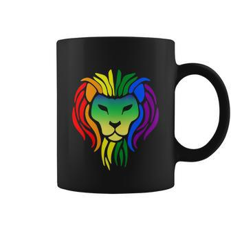 Lgbt Gay Pride Flag Proud Lion Lgbt Gay Pride Graphic Design Printed Casual Daily Basic Coffee Mug - Thegiftio UK
