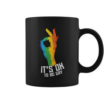 Lgbt Its Okay To Be Gay Cute Gift Graphic Design Printed Casual Daily Basic Coffee Mug - Thegiftio UK