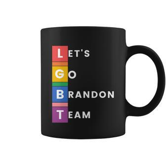 Lgbt Lets Go Brandon Team Funny Coffee Mug - Monsterry