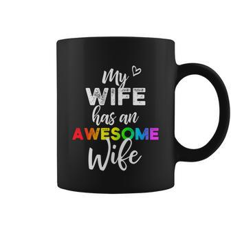 Lgbt Pride Gay Lesbian Support My Wife Has An Awesome Wife Coffee Mug - Monsterry AU