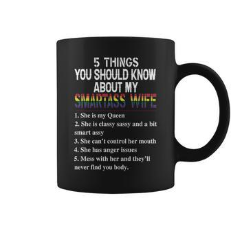 Lgbt Pride Lgbt 5 Things You Should Know About My Smartass Wife Coffee Mug - Thegiftio UK