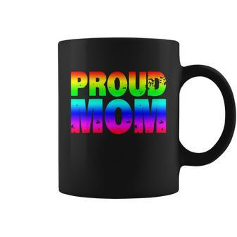 Lgbt Proud Mom Lgbtq Flag Gay Pride Mother Cool Gift Coffee Mug - Monsterry DE