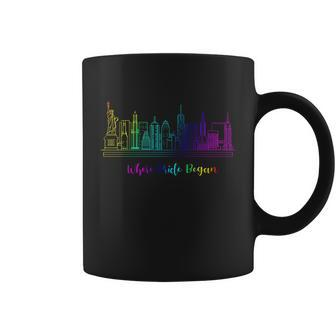 Lgbt Where Pride Began New York Skyline Coffee Mug - Monsterry CA
