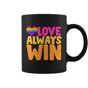 Lgbtq Gift Love Always Wins Equality Gift Pride Parade Gift Coffee Mug - Thegiftio UK