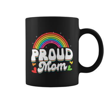 Lgbtq Rainbow Proud Mom Mothers Day Gay Lesbian Lgbt Cool Gift Coffee Mug - Monsterry