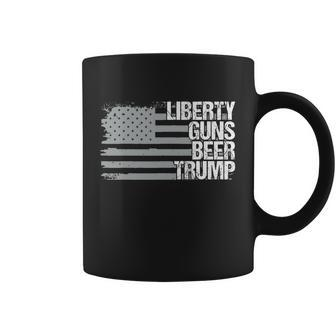 Liberty Guns Beer Trump Lgbt Gift For Supporters Dad Grandpa Veteran Us Flag Fun Coffee Mug - Thegiftio UK