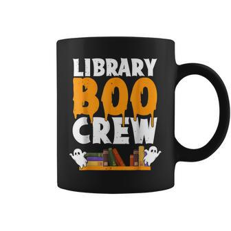 Library Boo Crew School Funny Halloween Library Book Lovers Coffee Mug - Thegiftio UK