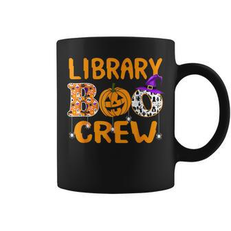 Library Boo Crew School Librarian Halloween Library Book Coffee Mug - Thegiftio UK