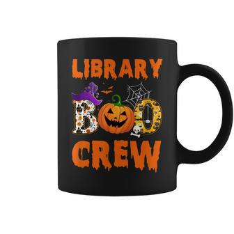 Library Boo Crew School Librarian Halloween Library Book V3 Coffee Mug - Thegiftio UK