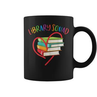 Library Squad Librarian Bookworm Book Lover V4 Coffee Mug - Thegiftio UK