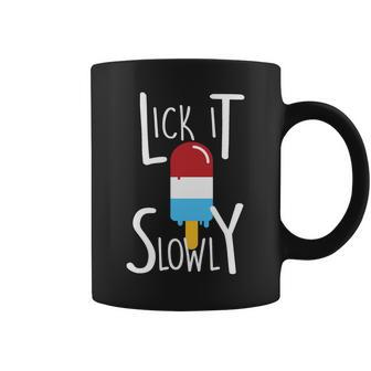 Lick It Slowly Popsicle Tshirt Coffee Mug - Monsterry UK