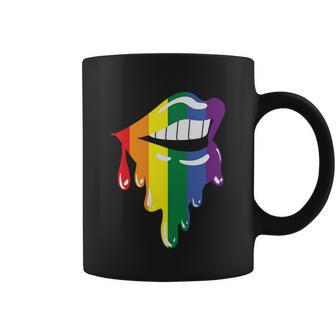 Lips Lgbt Gay Pride Lesbian Bisexual Ally Quote Coffee Mug - Monsterry DE