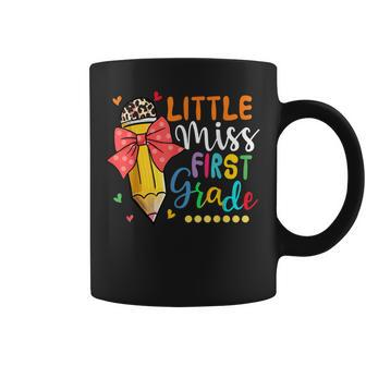 Little Miss First Grade Back To School 1St Grader Leopard Coffee Mug - Thegiftio UK
