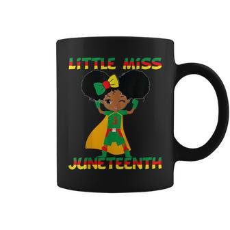 Little Miss Junenth Cute Black Girl Melanin Toddler Girls Coffee Mug - Thegiftio UK