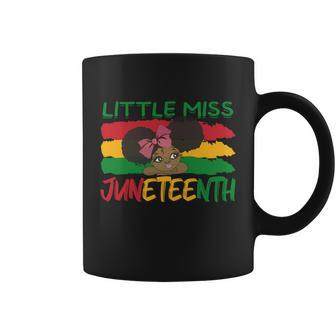 Little Miss Juneteenth Girl Toddler Black History Month Graphic Design Printed Casual Daily Basic Coffee Mug - Thegiftio UK