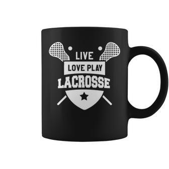 Live Love Lacrosse Lacrosse Player Pocket Lax Coffee Mug - Thegiftio UK