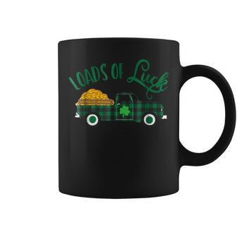 Loads Of Luck - St Pattys Day Vintage Pickup Truck Coffee Mug - Thegiftio UK
